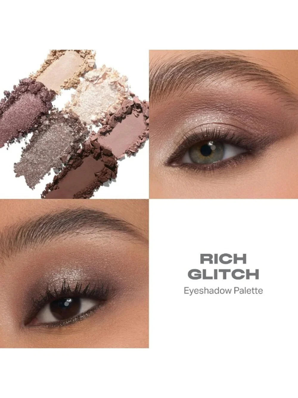 High Pigment 6-Pan Eyeshadow Palette - Shimmer, Matte & Metallic Shades for